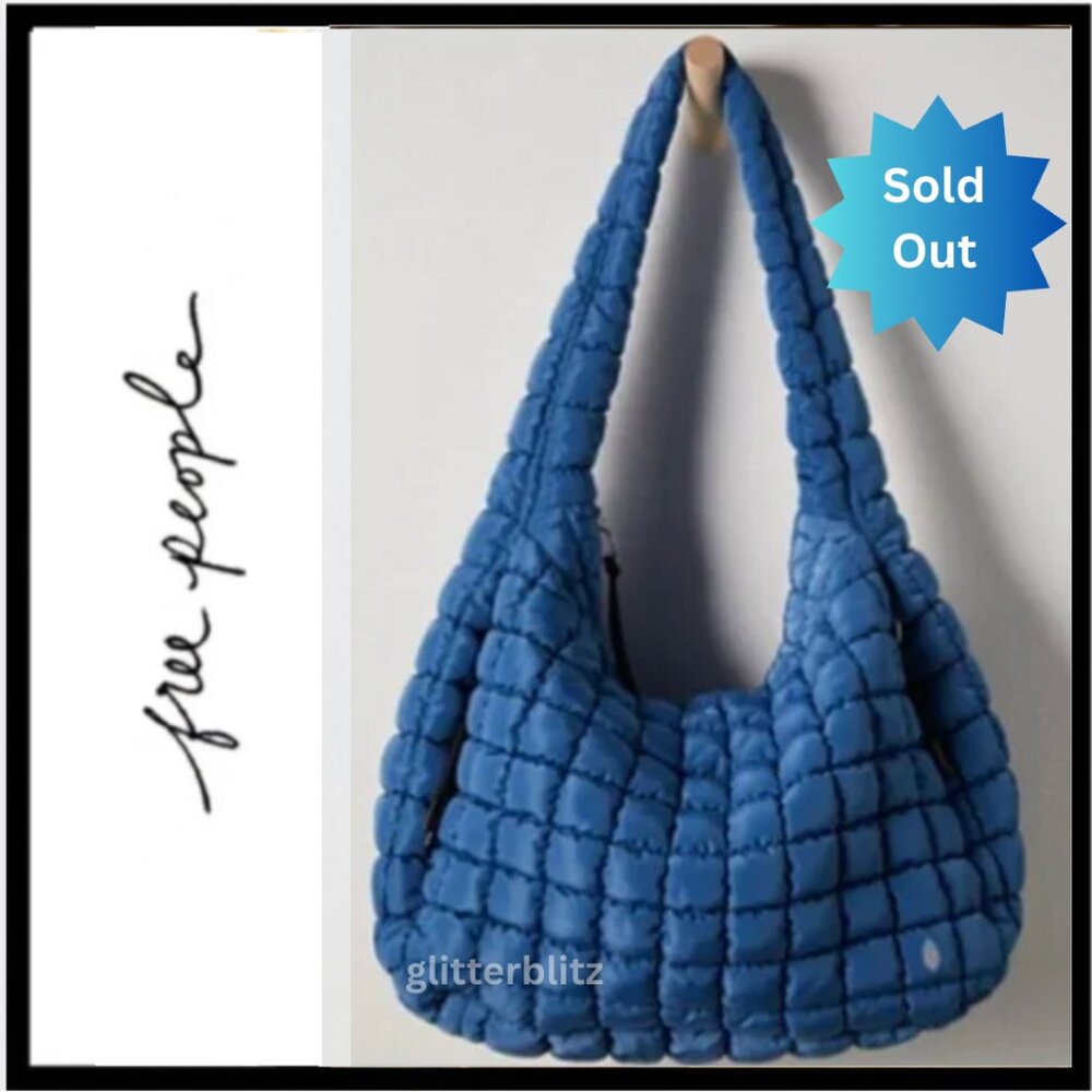 Free People Quilted Carryall FRENCH BLUE